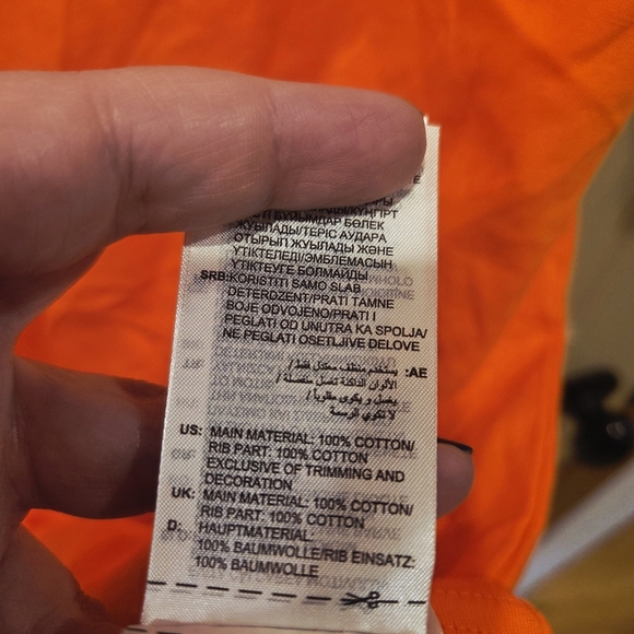 Men's Adidas Originals Orange Essential Tee T-shirt Sz Small IY5367 Workout Gym - Picture 5 of 7